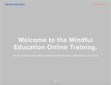 Tablet Screenshot of mindfuleducation.com